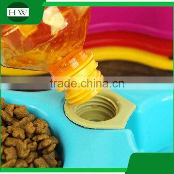 Multifunction Pet Accessories Plastic Double Cat Dog Pet Water Food Bowl photo-3