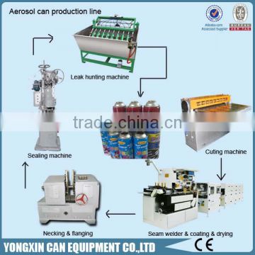 Automatic tin aerosol packaging machine equipment