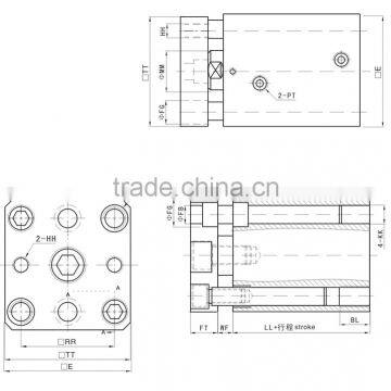Customizable JULY High-quality Small Double Acting Hydraulic Cylinder photo-2