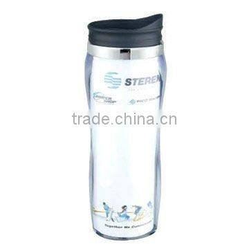 Chinese type Auto mug Bell Single wall Eco-friendly auto travel cup mug with handle