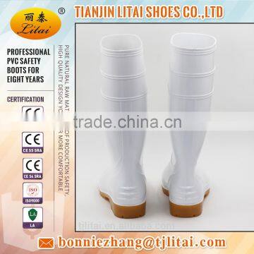 White Kitchen Food Pvc Rain Boots LT-101H