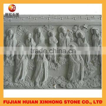 Chinese Style Figures Type Stone Carvings in Relief