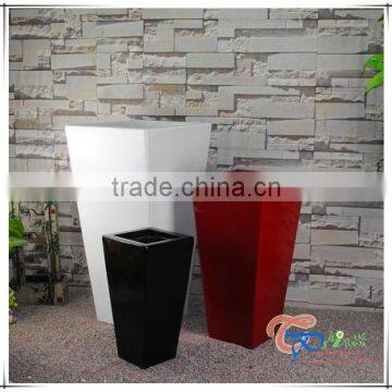 Garden Large Rectangle Christmas Fiberglass Flower Pot photo-3