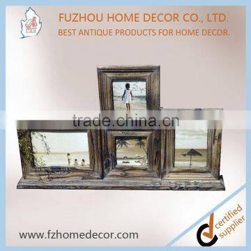2017 Hot Selling Good Quality Decorative Antique Wooden Photo Frame With Multi Opening photo-5