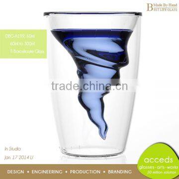 Design Made-By-Hand Clear Glass Beer Can Shaped Glass photo-3