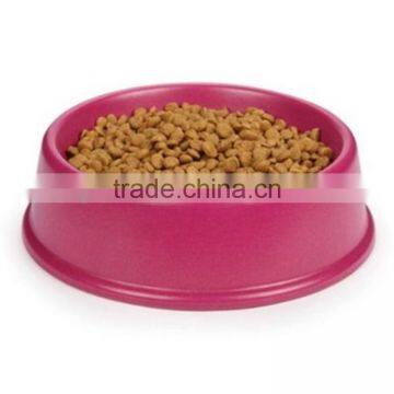 eco printed bamboo fiber dog bowl