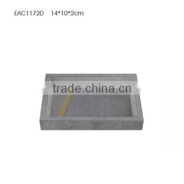 Modern Style Grey Cement / Concrete Bathroom Accessories With Groove Copper or Paninting photo-5