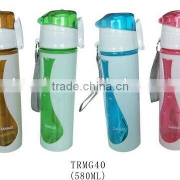 580ml BPA free food safe plastic portable sports drink bottle