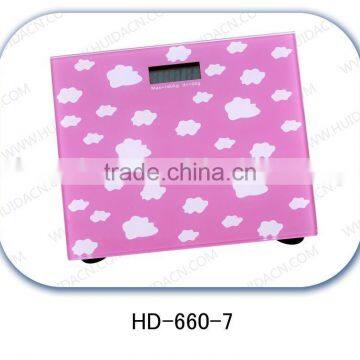 Bathroom Tempered Glass Electronic Body Weighing Scale