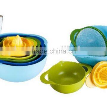 5pcs Plastic Lemon Juicer and Colaner in Mixing Bowl Set photo-3