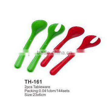 Fork and Spoon Set for Salad,plastic Tableware photo-3