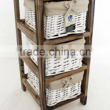 Living Room Furniture Baked Small Furniture Wicker Chest of Drawers photo-2