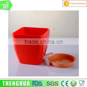 colorful flower pots,plastic flower pot,Lechuza similar pots