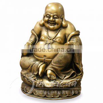 China Factory Direct Sales Religious Bronze Happy Buddha Chinese God Statue photo-2