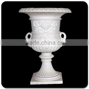 China White Marble Planter Pot VFP-006L photo-2