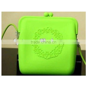 Mini Silicone bag/silicone Single shoulder bag for girls