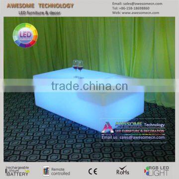 Outdoor Led Illuminated Lighted Coffee Table