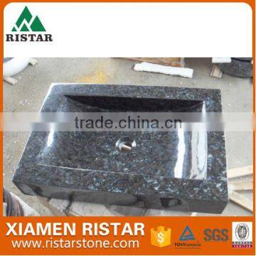 Wholesale square black marble stone bathroom basins and stone sinks RST-SB028