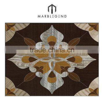 Chinese factory hot sale marble inlay wood laminate flooring