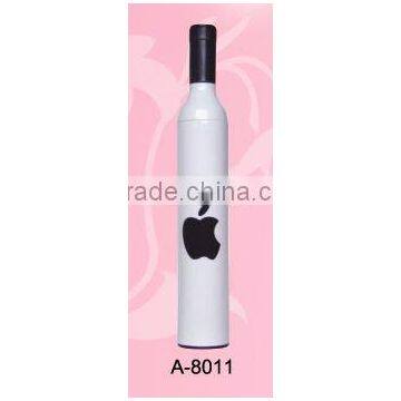 white color apple design wine bottle umbrella