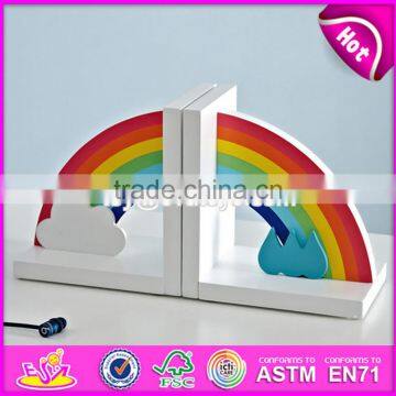 В продаже новые деревянные декоративные книгоудержатели для детей в радужных тонах 2017 года W08D065 photo-4