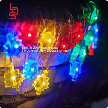 maple colorful copper string shaped battery operated mini fairy firefly christmas holiday decoration light string