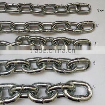 Q235 Welded Electric Galvanized DIN766 Short Link Chain