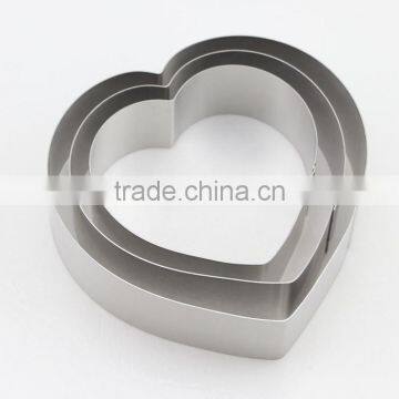Multifunction Stainless Steel Heart Shape Cookit Cutter Biscuit Cake Mold Set photo-2