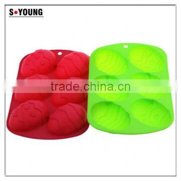 11035 Christmas Series Silicone Baking Moulds,cookie Moulds,egg Shaped Silicone Cake Mould photo-3