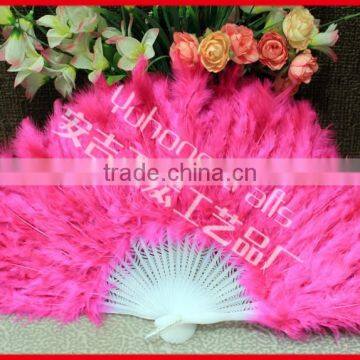 Turkey Feather Fan for Wedding photo-6