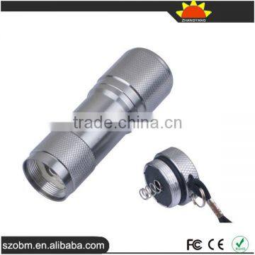 Mini Protable UV Light 365-370nm 9 LED Flashlight Torch photo-5