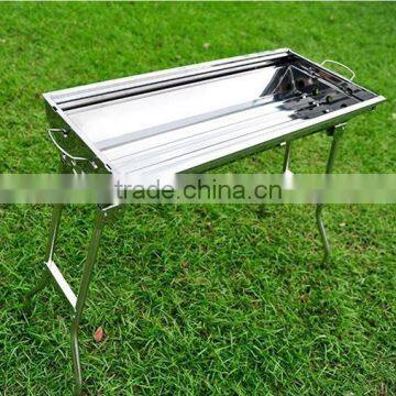 Portable Folding Stainless Steel Charcoal Barbecue Grill for Sale