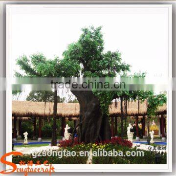 Factory Sale Artificial Banyan Tree of Ficus Tree With Green Ficus Leaf Tree Artificial Plants of Leaves photo-5