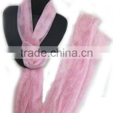 wholesale pink Chiffon Scarf rose scarf