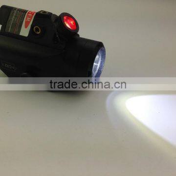 Erains TAC Optics Tactical Compact Pistol Weapon 225 Lumens Q5 LED Flashlight With 45 Degree 25 Lumens Red LED Light /Torch photo-3