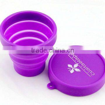 Factory wholesale 170ml Custom Branded silicone collapsible cup