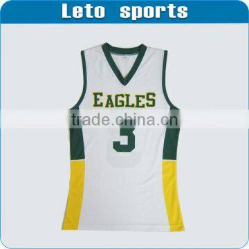 Top quality custom sublimation basketball jerseys/teamwear