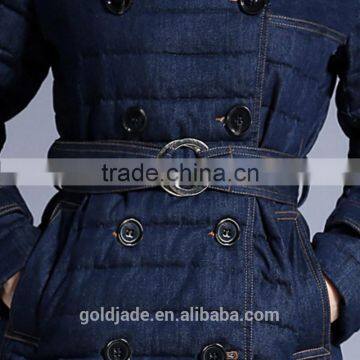 Hooded Thick Fashion Women's Clothing Denim Down Jacket Women Winter Down Jacket