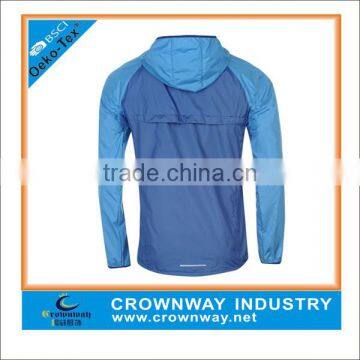 Men Polyester Windproof Waterproof Light Weight Sports Running Jacket photo-2