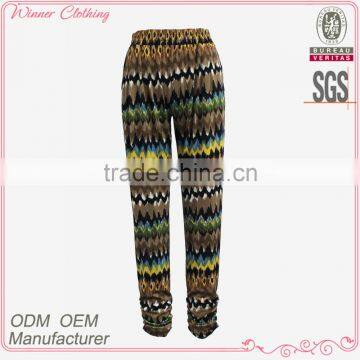 Hot sale fashion design best price high quality ladies slim fit new style harem pants