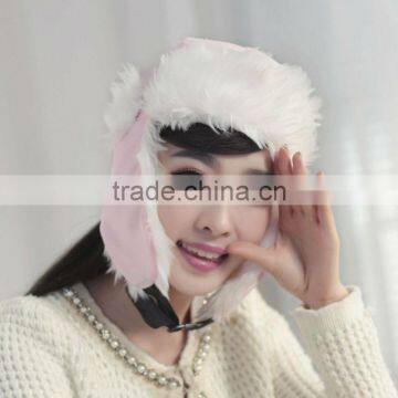 Cheap Factory High Quality New Soft & Warm Winter Earflap Girls Fur Hats photo-2