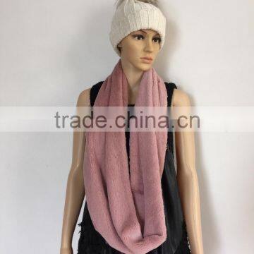 Black Fashion Young Neck PV Fleece Tube Scarf Factory photo-2