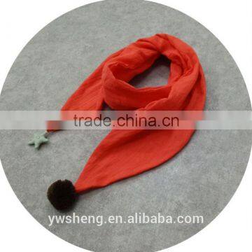 Newest Style Baby Girl Cotton Plain Baby Scarf photo-6