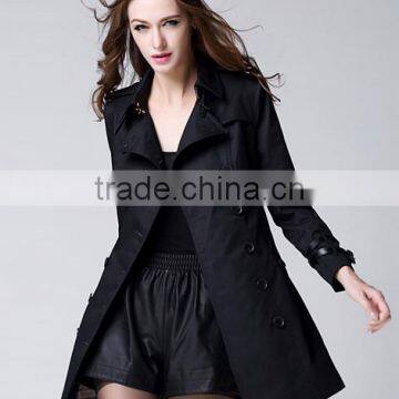 Double Breasted Fashion Design Winter Women Coat