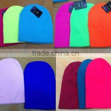 Various Colours 100% Acrylic Knitted Beanie Hat Made In China photo-4