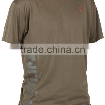 high quality printing outdoor camo fishing poly-cotton t shirts custom wholesale with cheapest price made in China