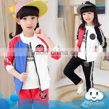 AS-458B new style 2017 spring baby suits breathable children casual sport clothing