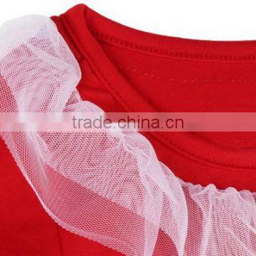 Girls Lovely Short Sleeve Home Frilly Red 2 / 3 Year or 1-6 Years Old Baby Girl Dress photo-4