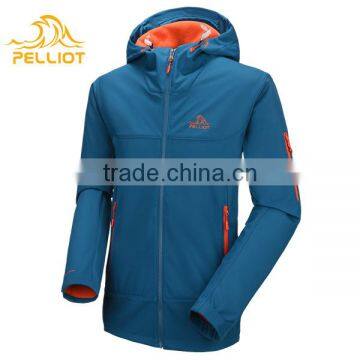 High quality oem service outdoor softshell jacket custom embroidered for men