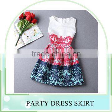 Promotional ! 2016 Summer Style Printing Dress Skirt, Women Sleeveless Party Dresses, Custom Women Dress photo-4